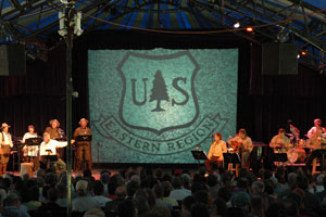 During a performance of Centennial Green - 2005